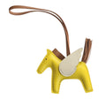 Hermes Rodeo Pegase PM Bag Charm Jaune de Naples/Gold/New White