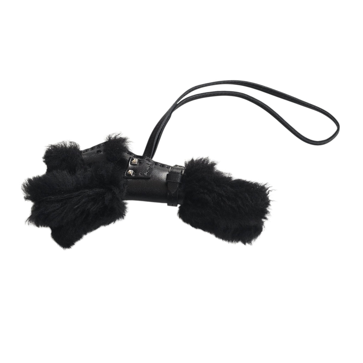 Hermes Budy Punk Bag Charm Black