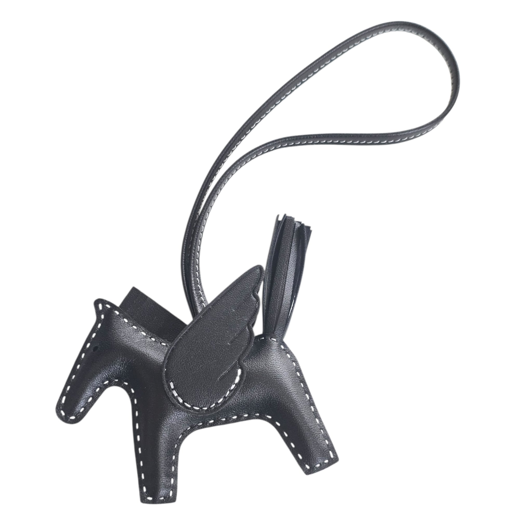 Hermes Rodeo Pegase PM Bag Charm Noir/Blanc HERMES