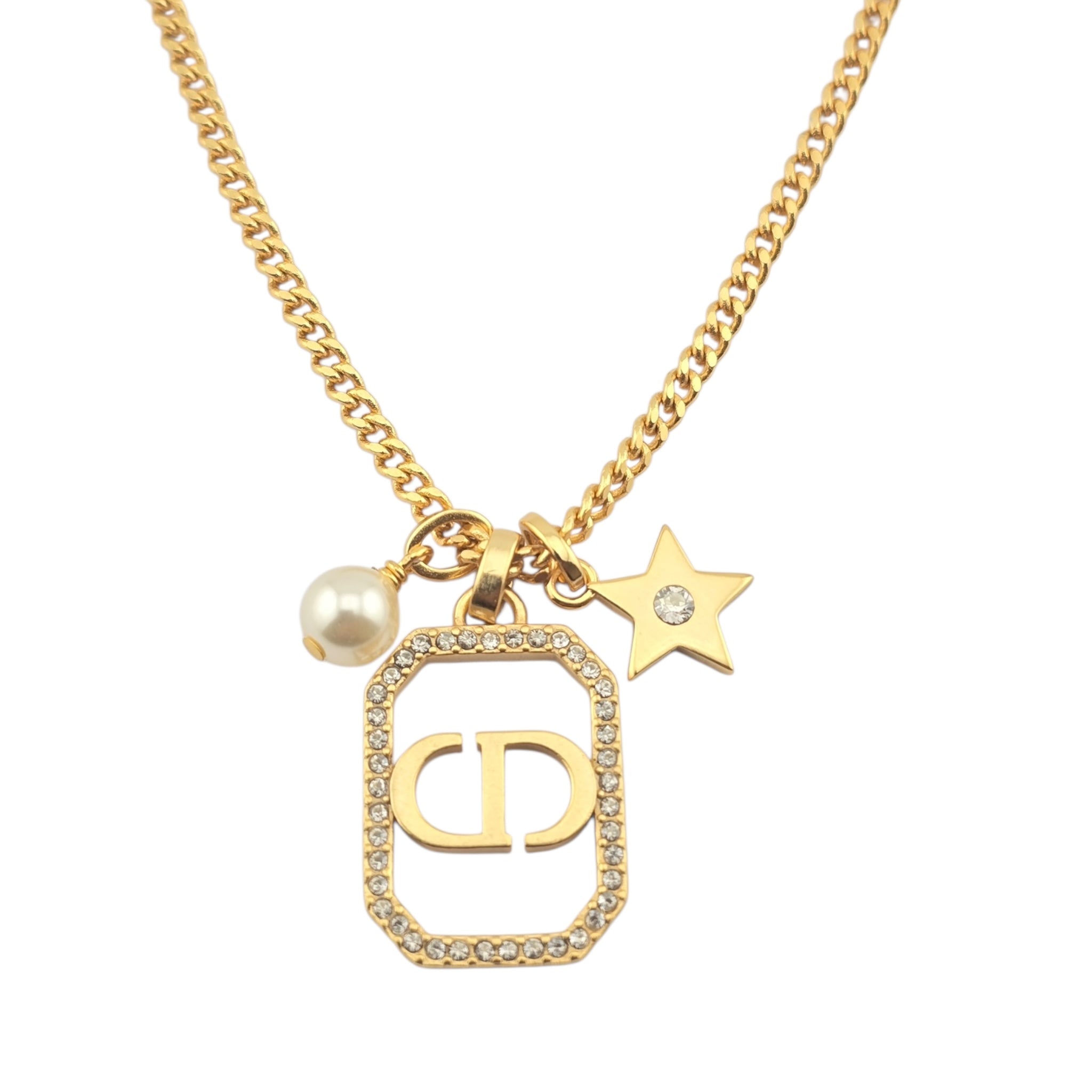 Christian Dior CD Pendant Necklace CHANEL