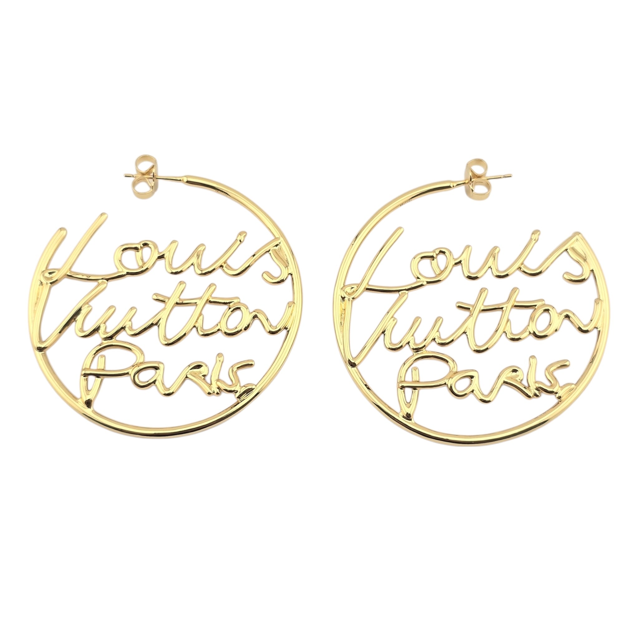 Louis Vuitton LV Script Earrings LOUIS VUITTON