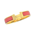 Hermès Clic HH Bracelet Gold (Red) Rouge Matte PM HERMES