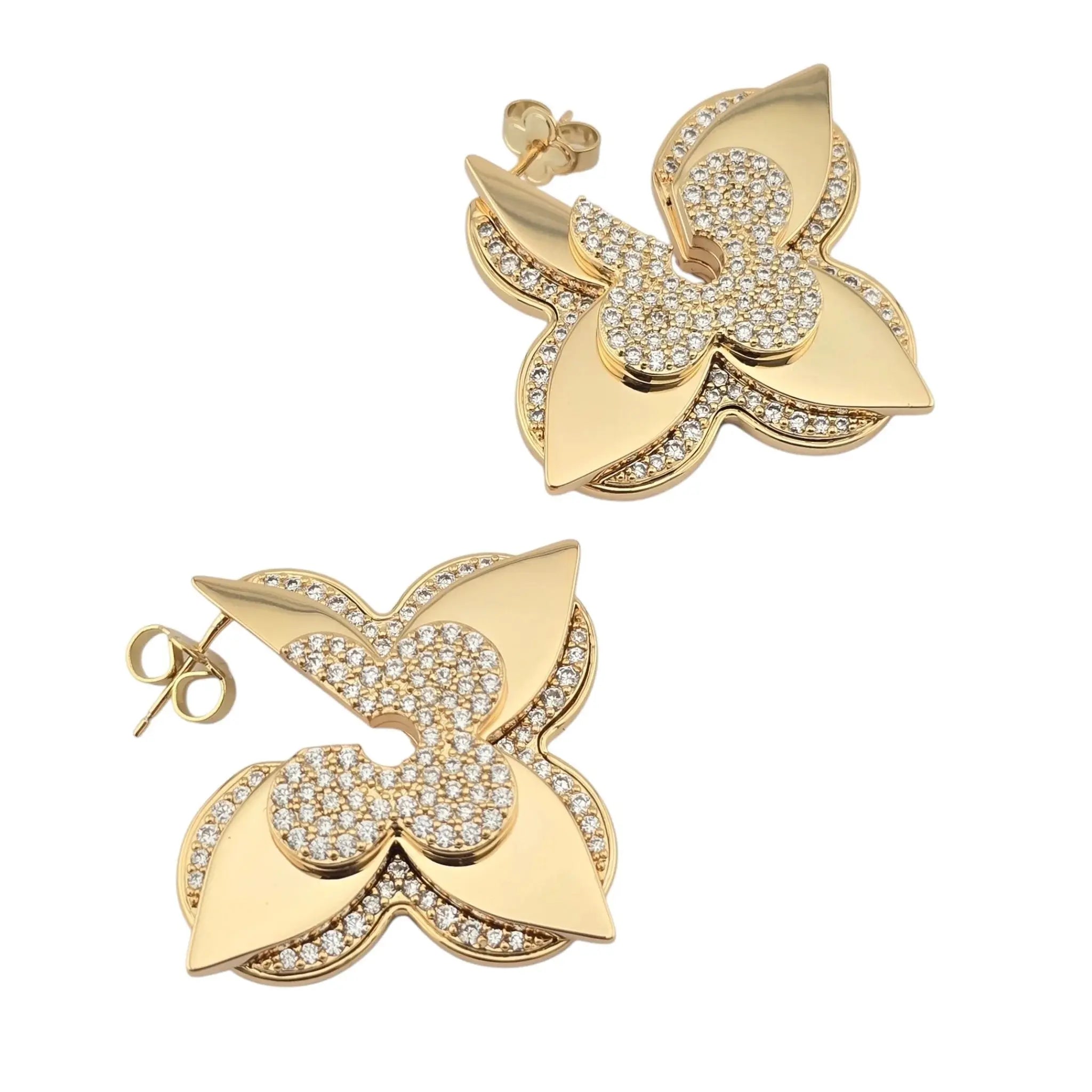 Louis Vuitton LV Medaillon Gold Earrings LOUIS VUITTON