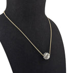 Chanel CC Ball Pendant Gold Necklace 2025 CHANEL