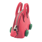 Hermes Bolide On Wheels Bag Charm Rose Extreme HERMES