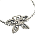 Chanel CC Butterfly Gunmetal Grey Bracelet B25