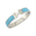 Hermes Clic H Bracelet Bleu Du Nord Palladium GM
