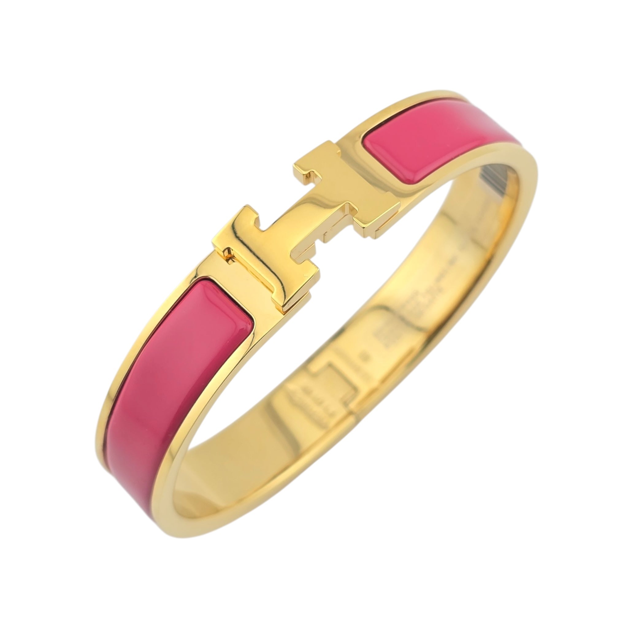 Hermes Clic H Bracelet Pink Gold GM