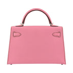 Hermes Mini Kelly II Epsom 5P Bubblegum Pink Palladium Hardware