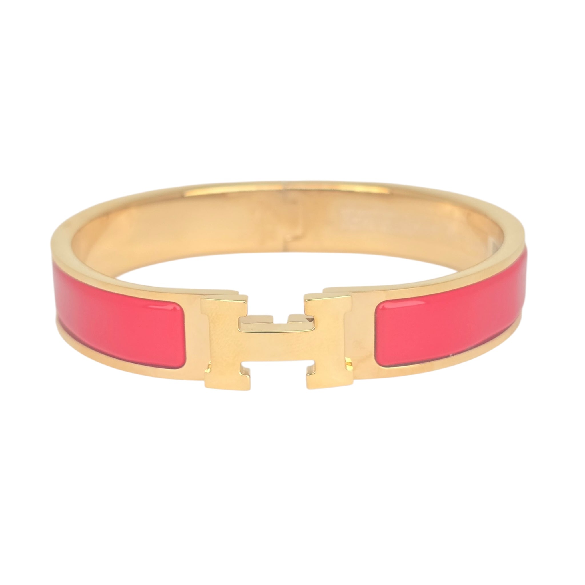 Hermes Clic H Bracelet Red Gold GM