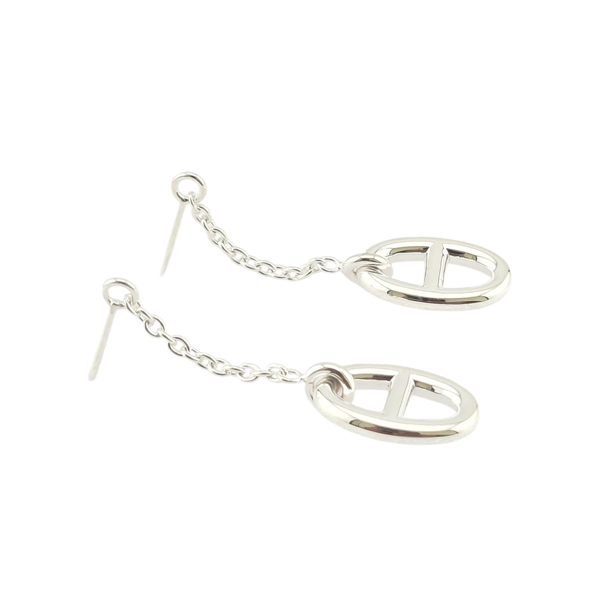 Hermes Farandole Sterling Silver Earrings Medium