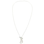 Hermes Cache-Cœur Amulette Pendant Sterling Silver Necklace