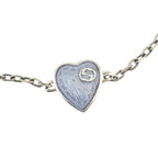 GUCCI Heart Interlocking G Silver Bracelet GUCCI