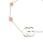 GUCCI GG Marmont Sterling Silver Pink Mother of Pearl Bracelet GUCCI