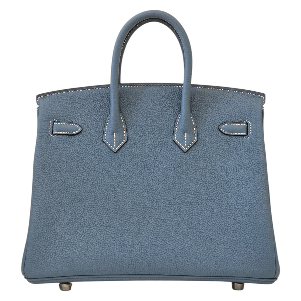 Hermes Birkin 25 Bleu Jean Togo PHW HERMES