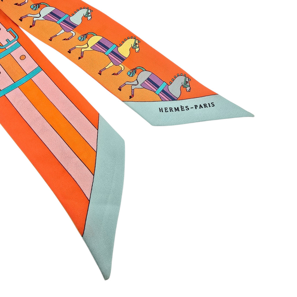 Hermes Silk Racobar Twilly HERMES