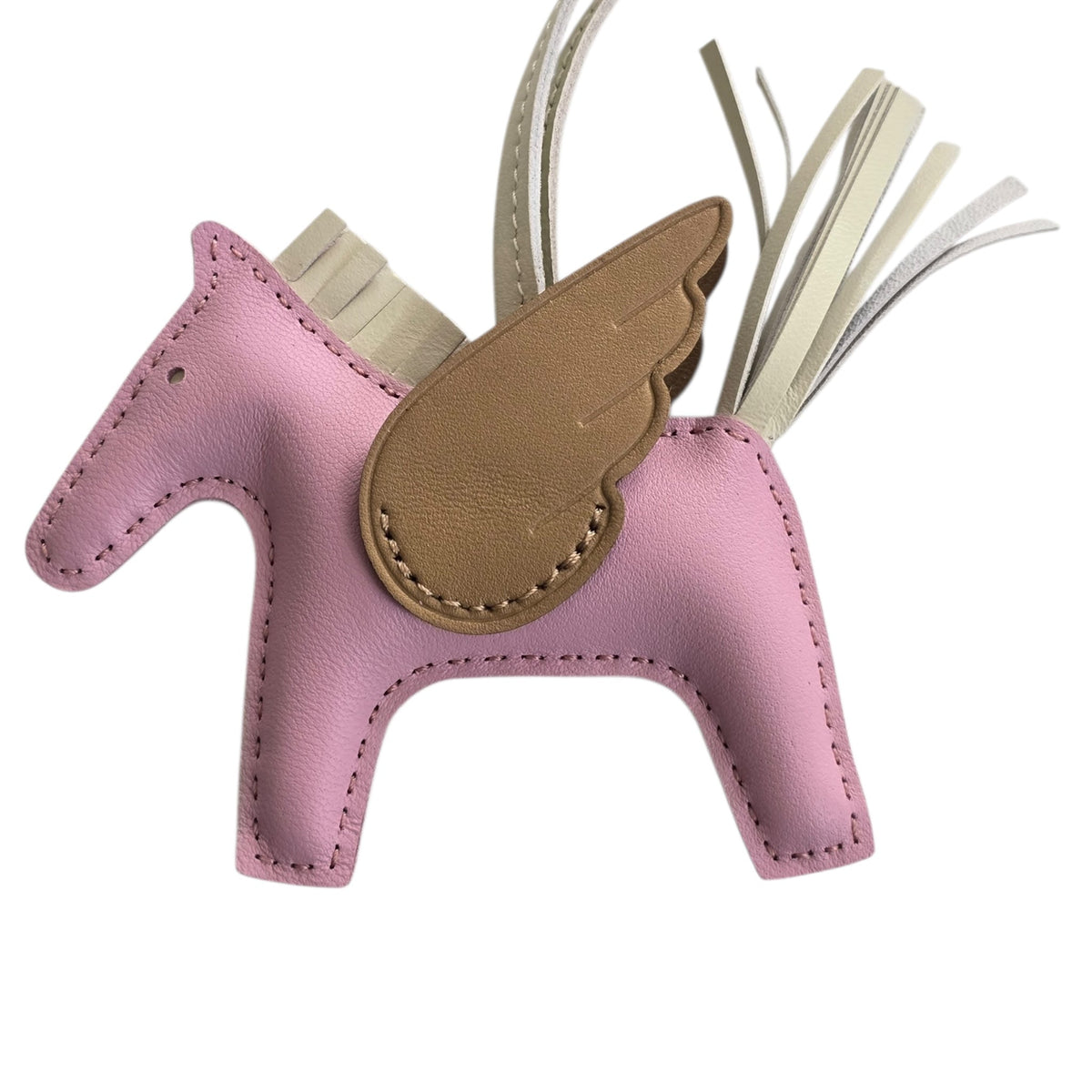 Hermes Rodeo Pegase PM Bag Charm Mauve Sylvestre/Craie/Chai