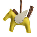 Hermes Rodeo Pegase PM Bag Charm Jaune de Naples/Gold/New White