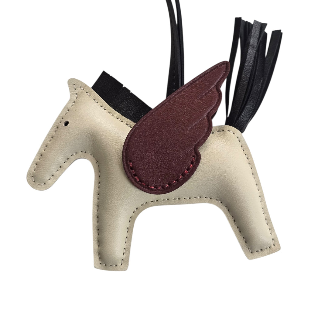 Hermes Rodeo Pegase PM Bag Charm Black/Craie/Rouge H
