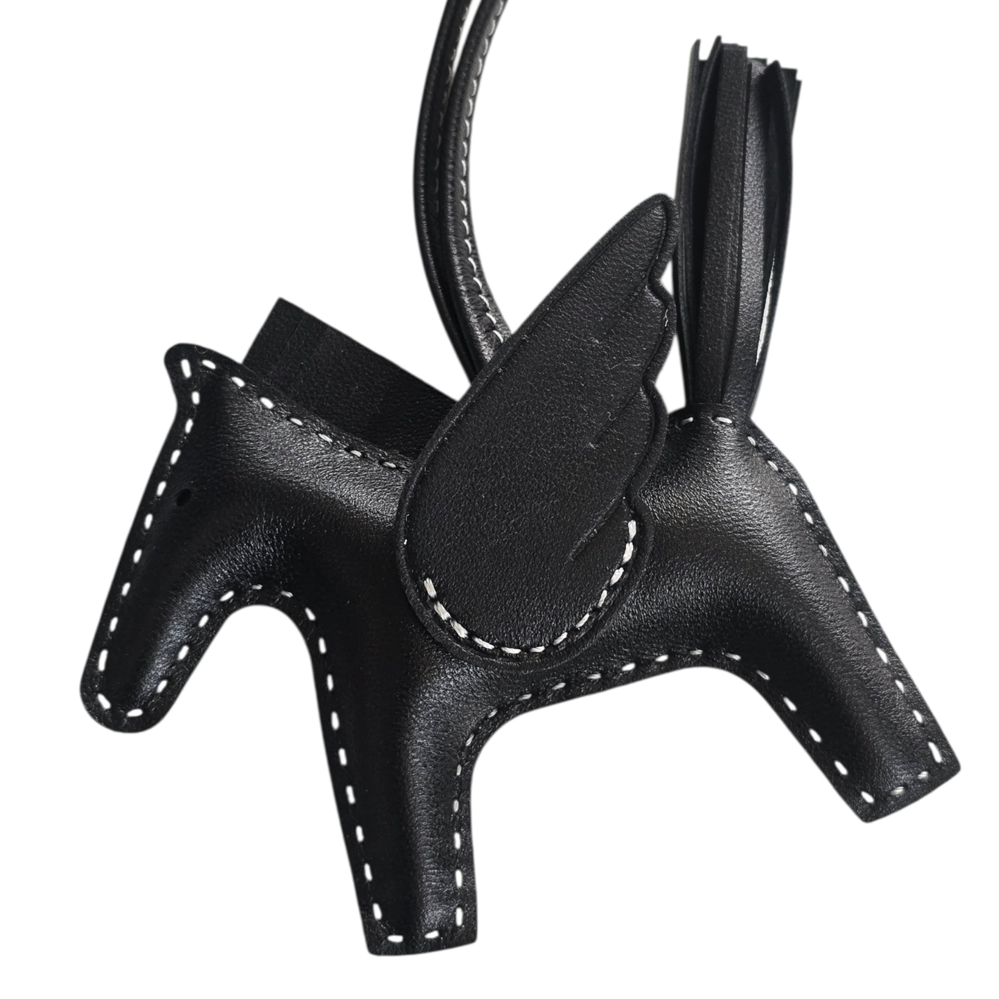 Hermes Rodeo Pegase PM Bag Charm Noir/Blanc HERMES
