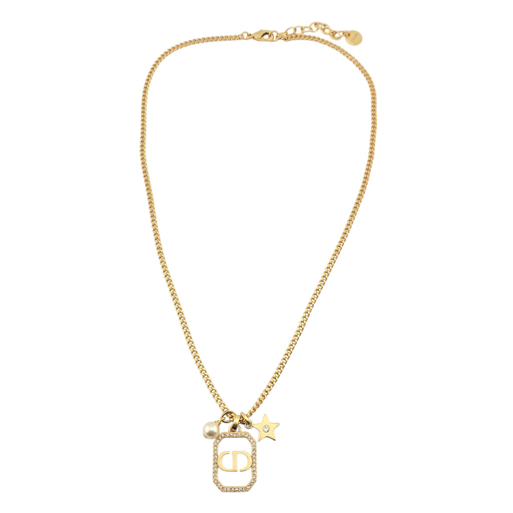 Christian Dior CD Pendant Necklace CHANEL