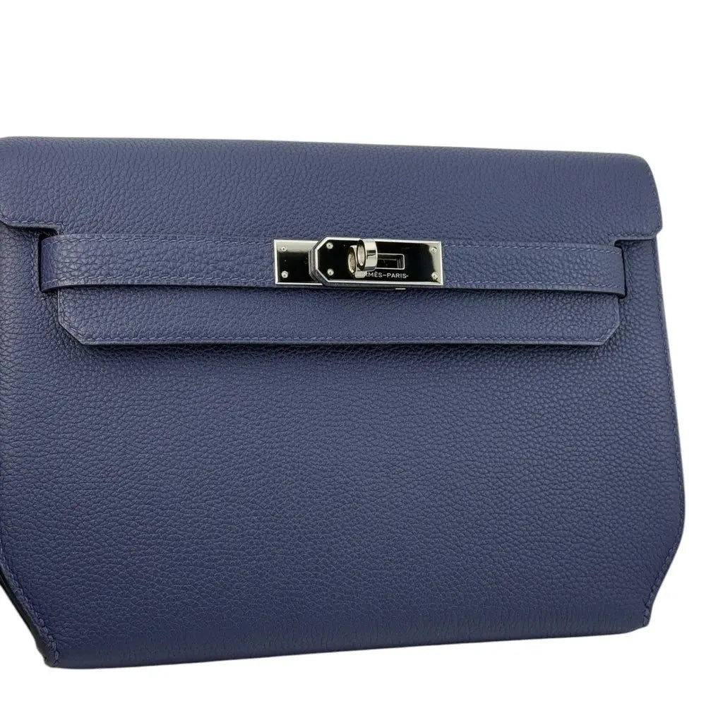 Hermes Kelly Depeches 25 Bleu Saphir Togo PHW