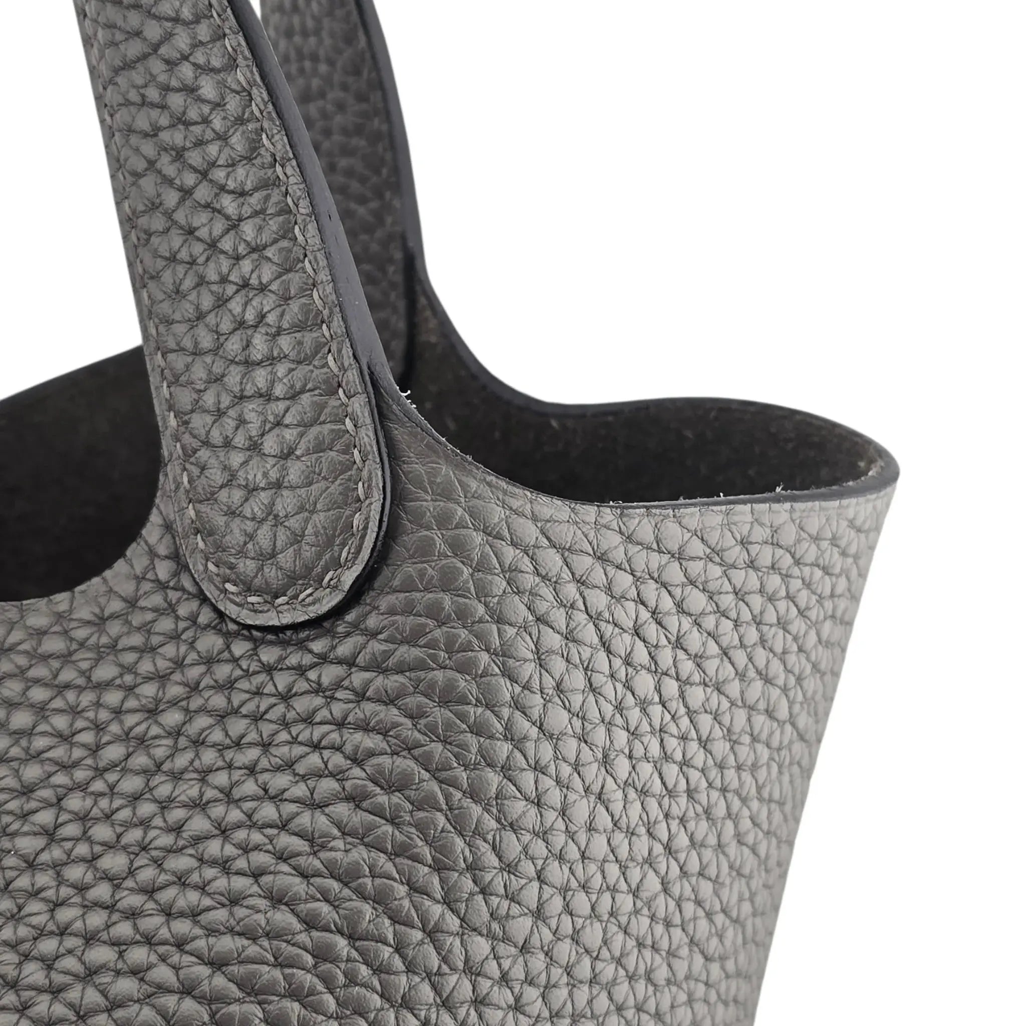 Hermès Picotin Lock 18 Gris Meyer Clemence Palladium Bag HERMES