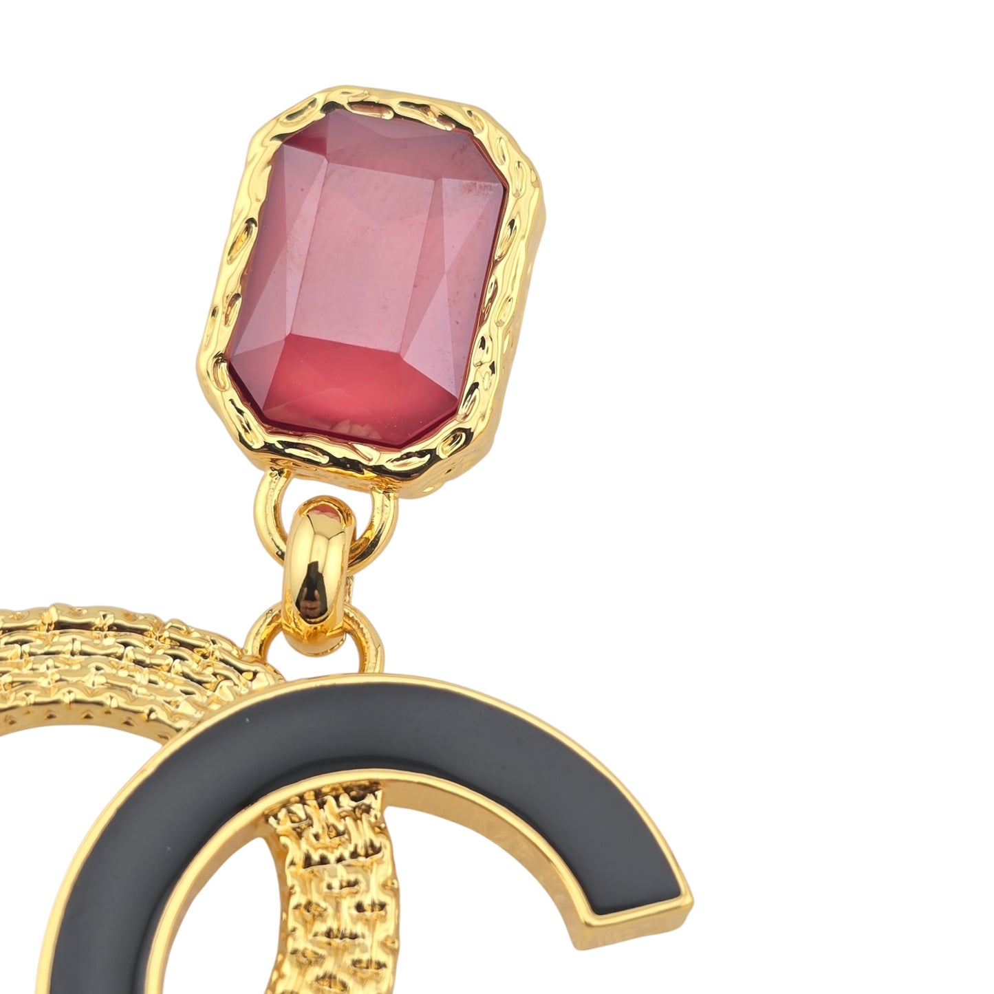 CHANEL PENDANT DROP CC EARRINGS B24