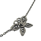 Chanel CC Butterfly Gunmetal Grey Bracelet B25