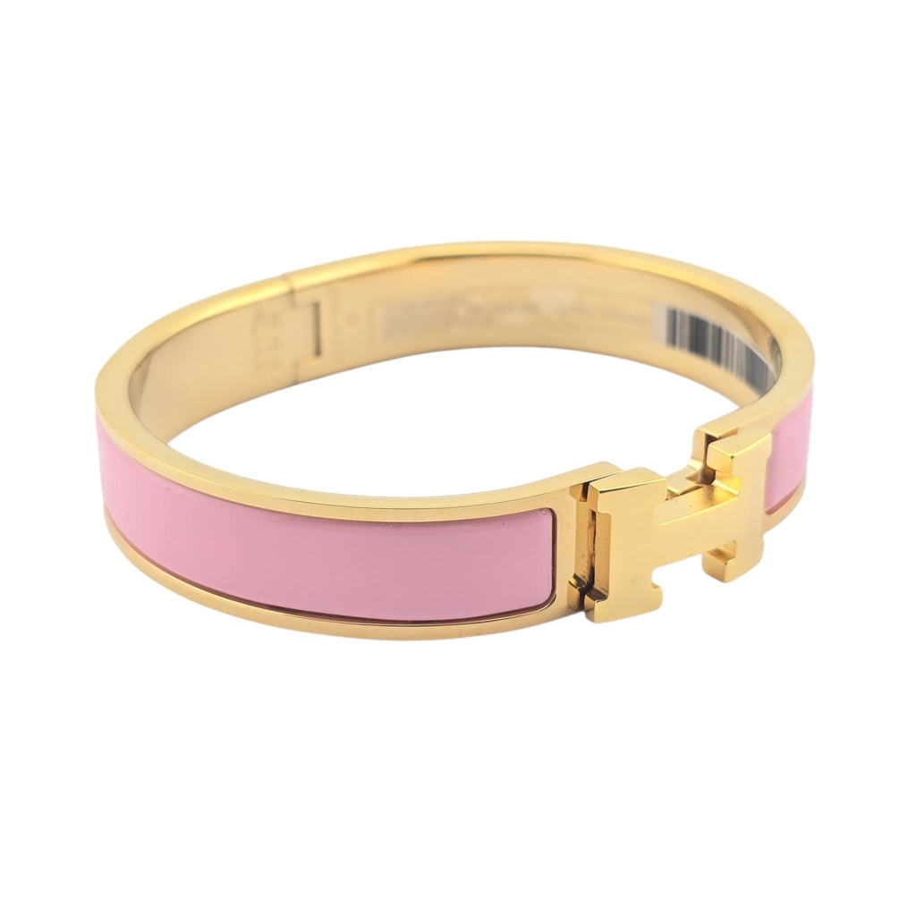 Hermes Clic H Bracelet Pink Gold GM