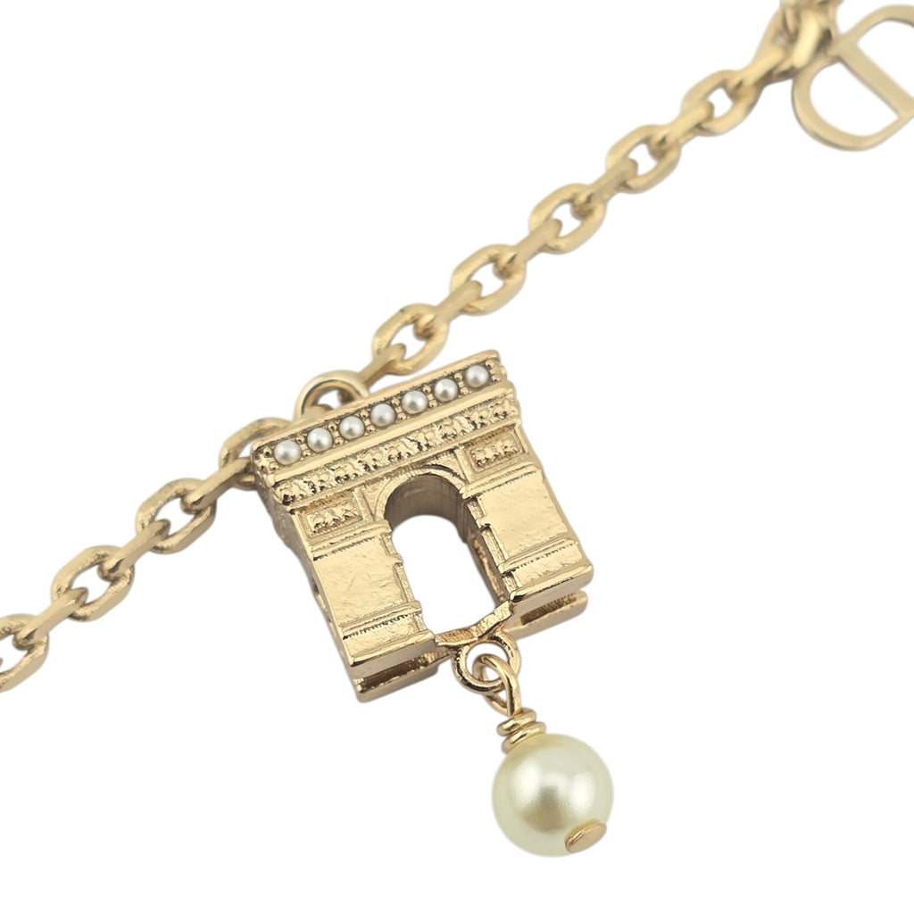Christian Dior CD Plan De Paris Gold Bracelet