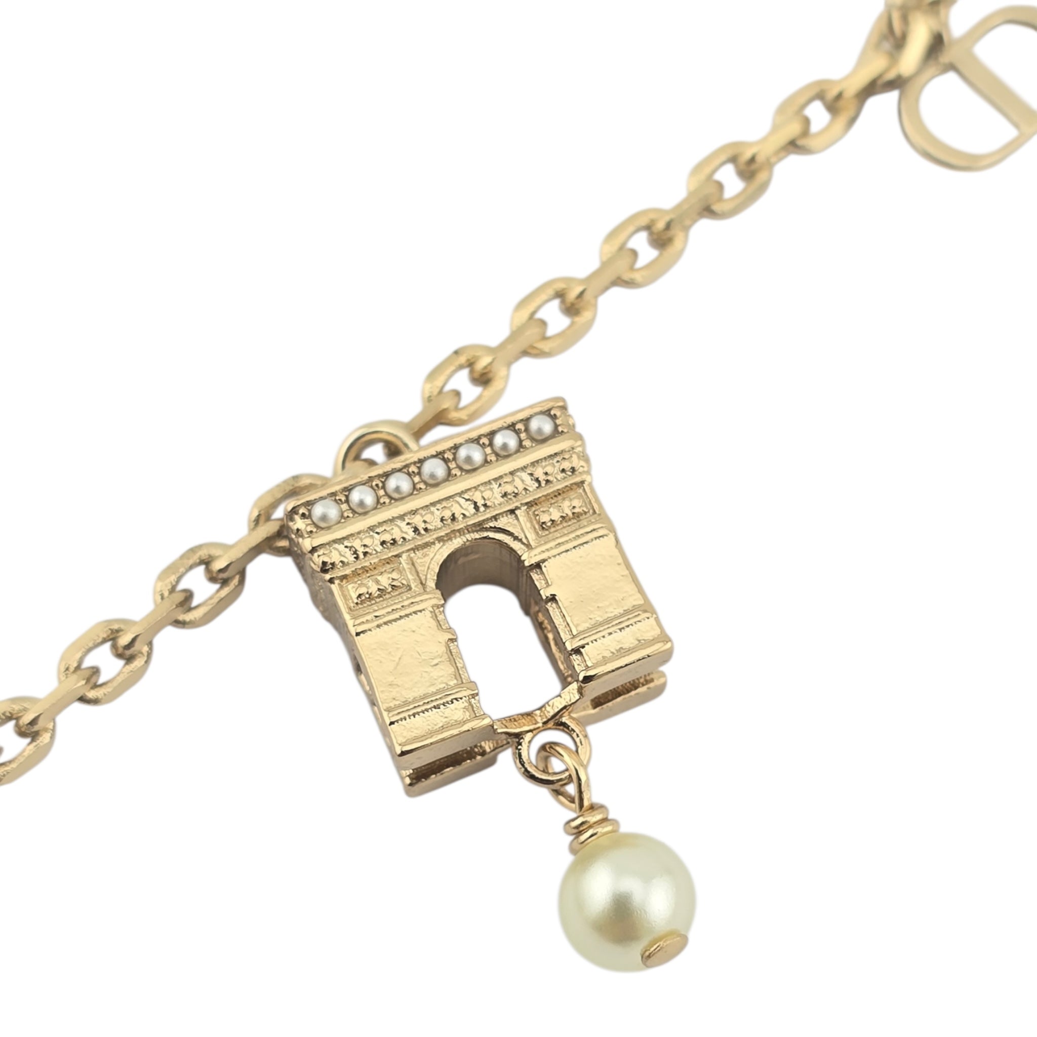 Christian Dior CD Plan De Paris Gold Bracelet