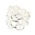 Hermes Chaine d'ancre Enchainee Silver Ring Large Model HERMES