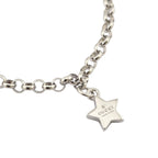 GUCCI GG Trademark Sterling Silver Charm Bracelet GUCCI