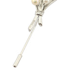 Christian Dior Pearl Lily of the Valley Brooch Pin DIOR