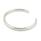 Hermes Olympe Palladium White Leather Bracelet HERMES