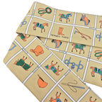 Hermes Silk Couvertures Et Tenues Twilly Mordore White Blue HERMES