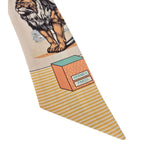 Hermes Silk Twilly Grand Theatre Nouveau Multi-color HERMES