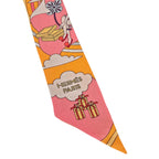 Hermes Silk Twilly Carres Volants Orange Silk HERMES