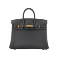 Hermes Birkin 25 Noir Togo GHW #W 2024 Bag HERMES