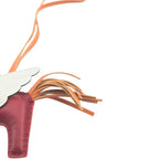 Hermès Rodeo Pegase Bag Charm PM Burgundy/Cornaline/Bleu Brume HERMES