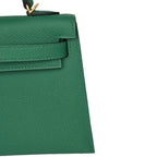 Hermes Mini Kelly II Epsom Vert Vertigo Gold Hardware Bag HERMES