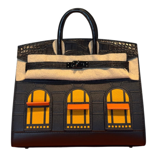 HERMES BIRKIN FAUBOURG 20 MIDNIGHT MATTE ALLIGATOR