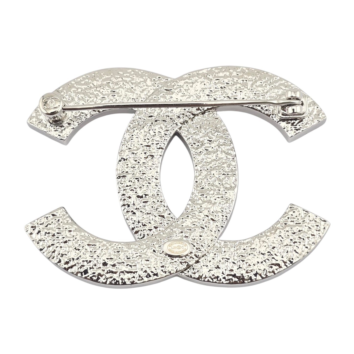 CHANEL CRYSTAL CC BROOCH L25