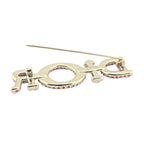 Christian Dior Miss Dior Pink Crystal Brooch 
