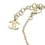Chanel CC Gold Crystal Enamel Bow Bracelet 2025