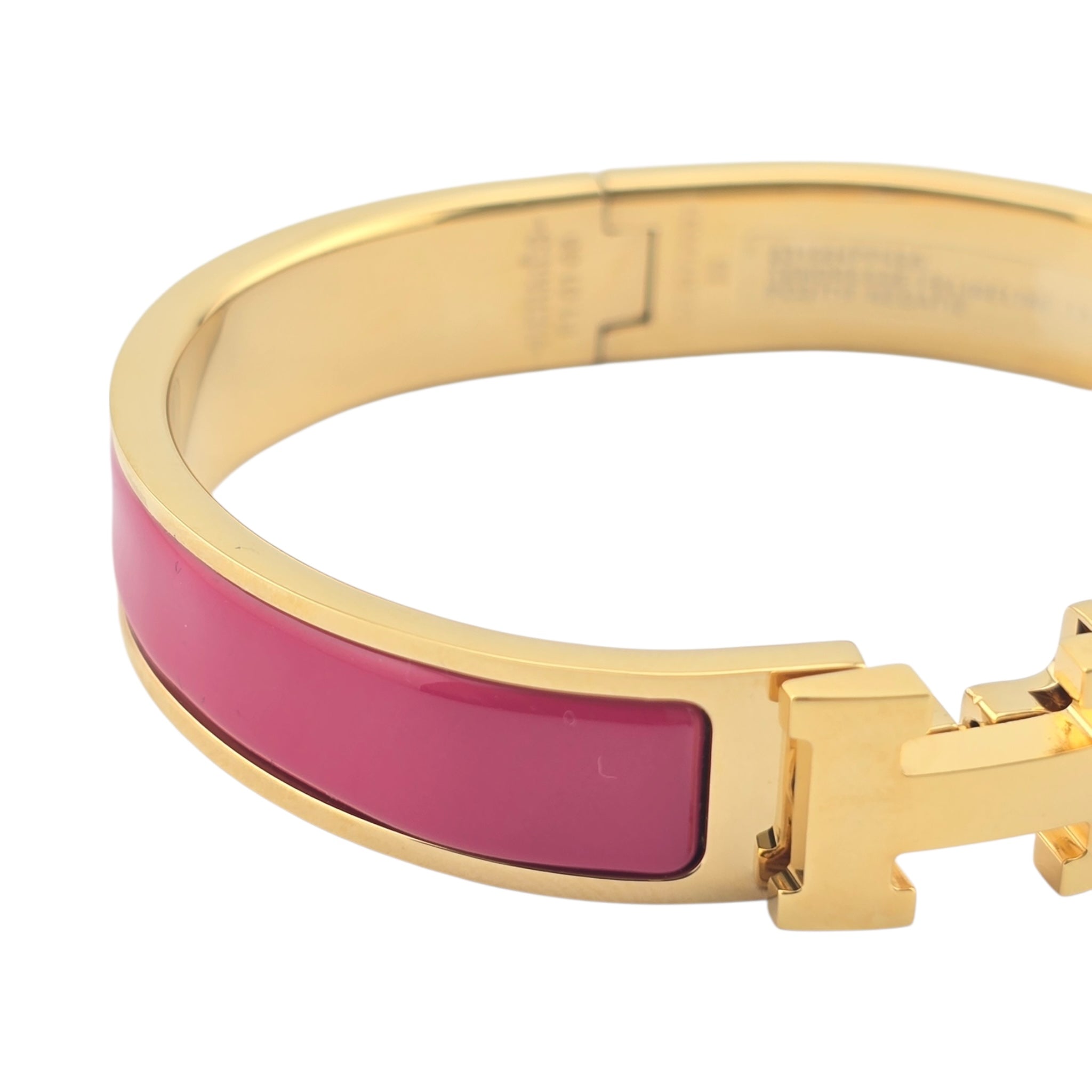 Hermes Clic H Bracelet Pink Gold GM