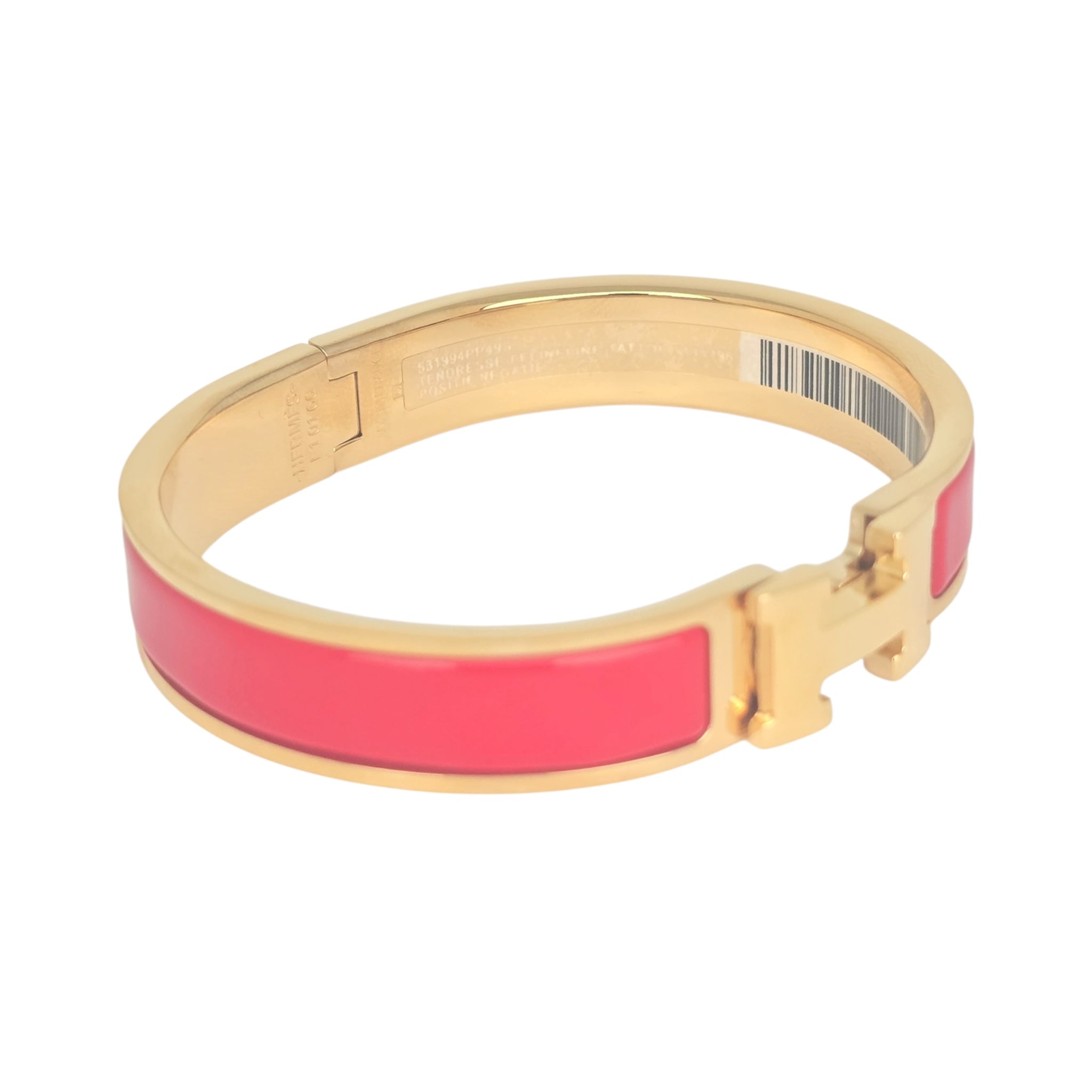Hermes Clic H Bracelet Red Gold GM