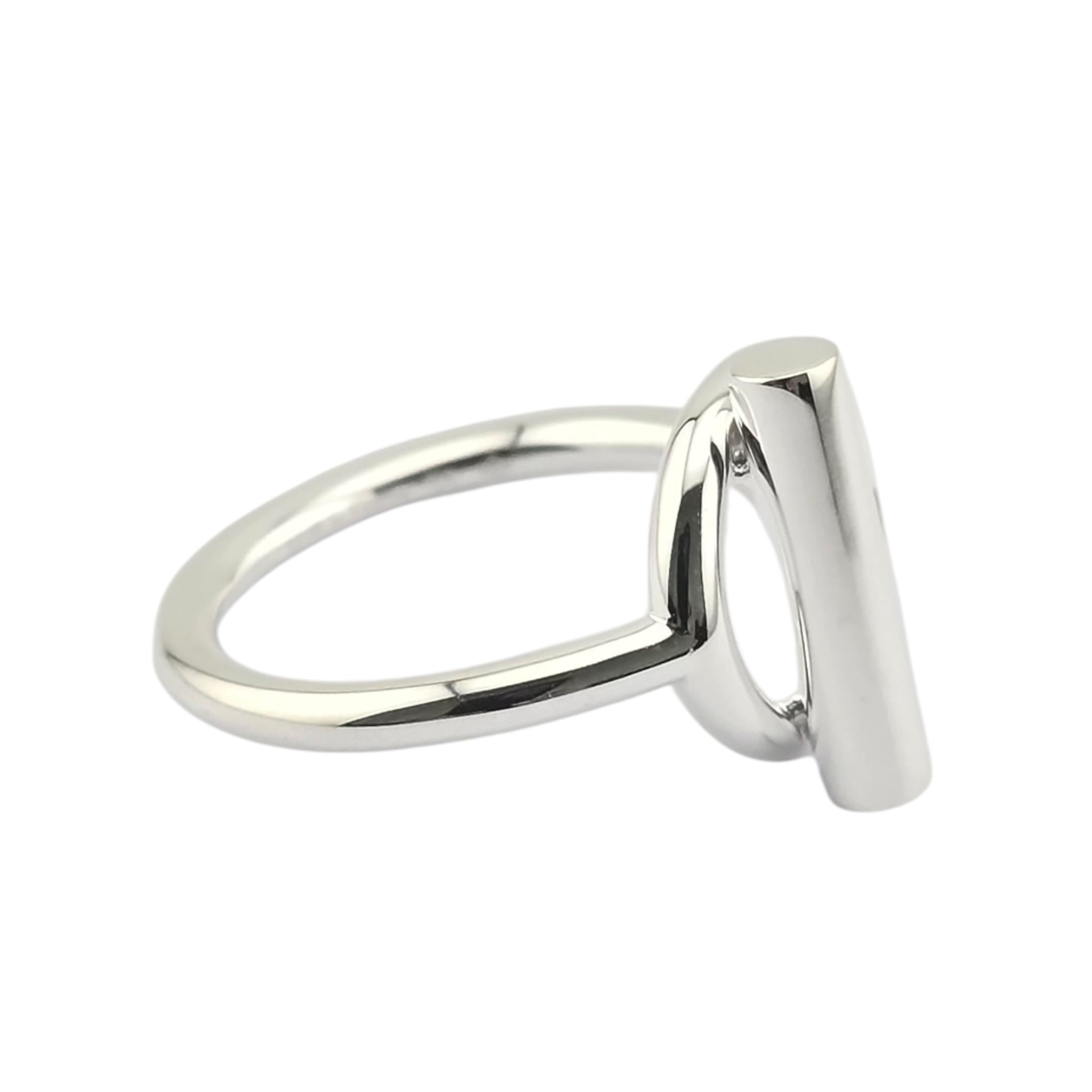 Hermes Echappee Silver Ring, medium model HERMES