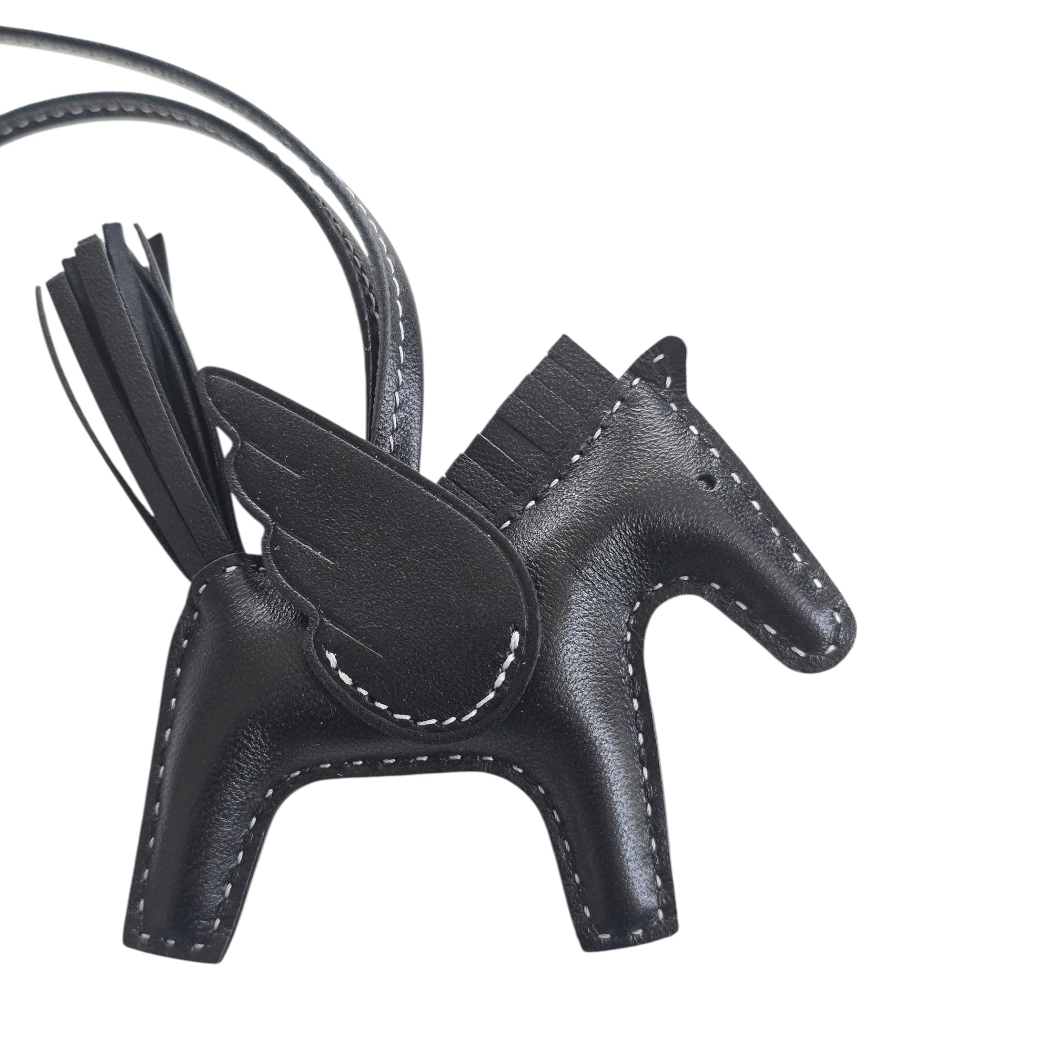 Hermes Rodeo Pegase PM Bag Charm Noir/Blanc HERMES